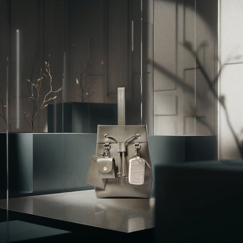 クアトロ巾着（BG-1082508-05）シルバートープ