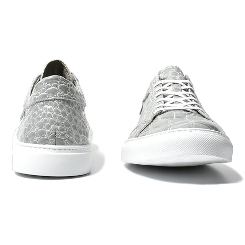 Leather sneakers (B1-1-2406-07) Light gray