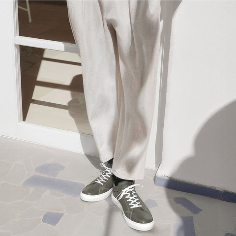 Leather sneakers (B1-1-2503-03) Grey