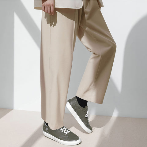 Leather sneakers (B1-1-2503-03) Grey