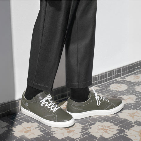 Leather sneakers (B1-1-2503-03) Grey