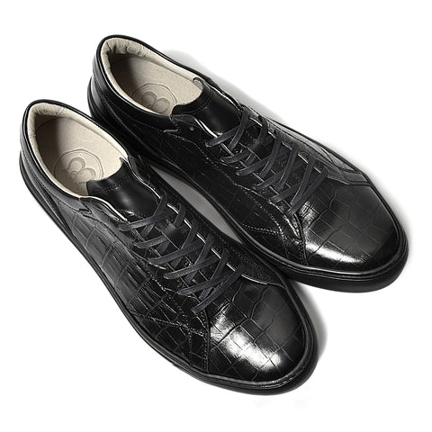 レザースニーカー（B1-1-2603-01）ブラック