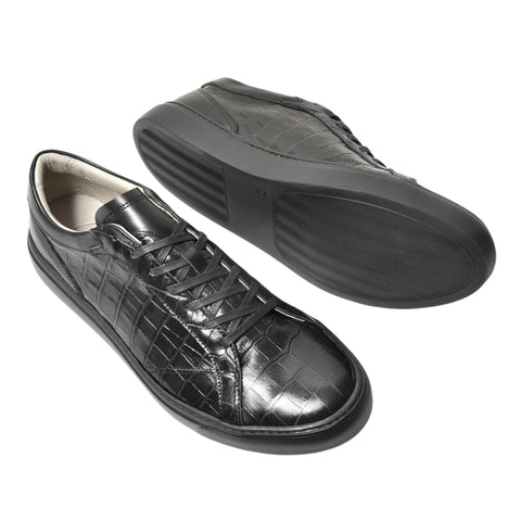 レザースニーカー（B1-1-2603-01）ブラック