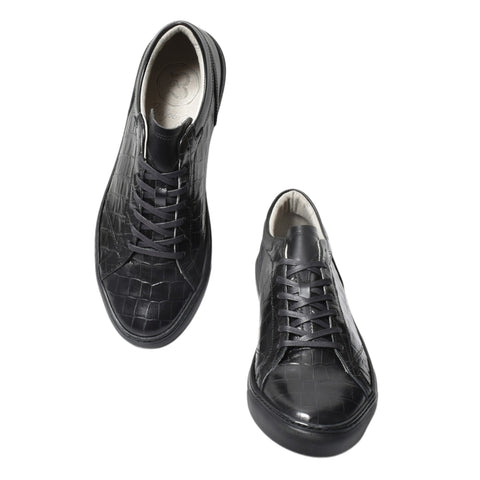 レザースニーカー（B1-1-2603-01）ブラック