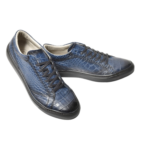 レザースニーカー（B1-1-2603-03）アンティークネイビー