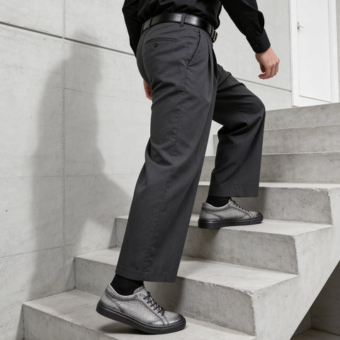 レザースニーカー（B1-1-2603-04）アンティークグレー