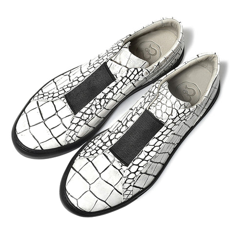 バンドスニーカー（B1-1-G12603-06）ホワイトラインブラック