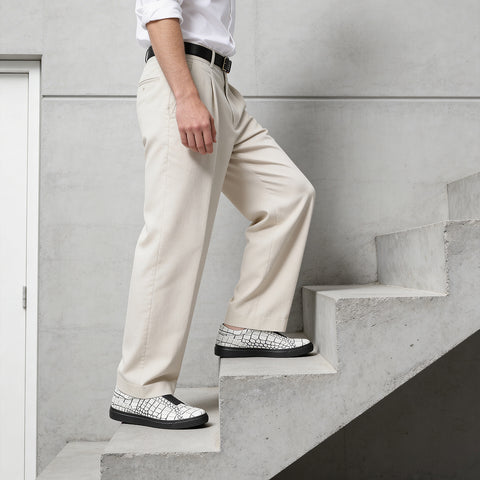 バンドスニーカー（B1-1-G12603-06）ホワイトラインブラック