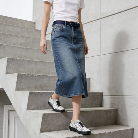 バンドスニーカー（B1-1-G12603-06）ホワイトラインブラック