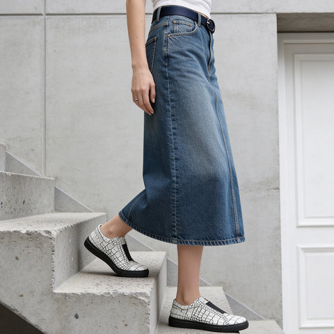 バンドスニーカー（B1-1-G12603-06）ホワイトラインブラック