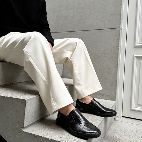 レザースリッポン（B1-2-2603-07）ブラック