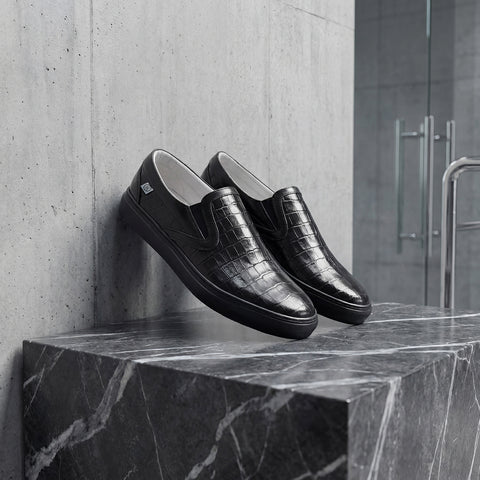 レザースリッポン（B1-2-2603-07）ブラック