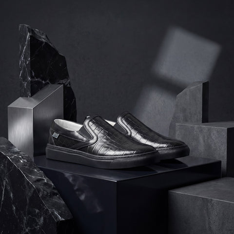 レザースリッポン（B1-2-2603-07）ブラック