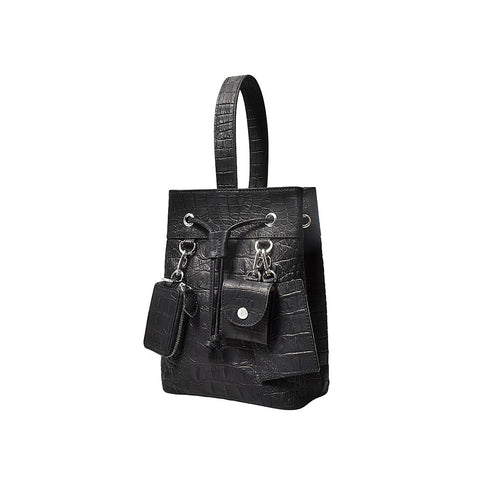 クアトロ巾着（BG-1082511-01）ローブラック