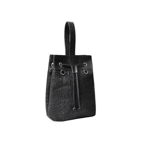 クアトロ巾着（BG-1082511-01）ローブラック