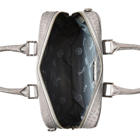 マイクロブリーフケース（BG-862508-06）クロコライトグレー