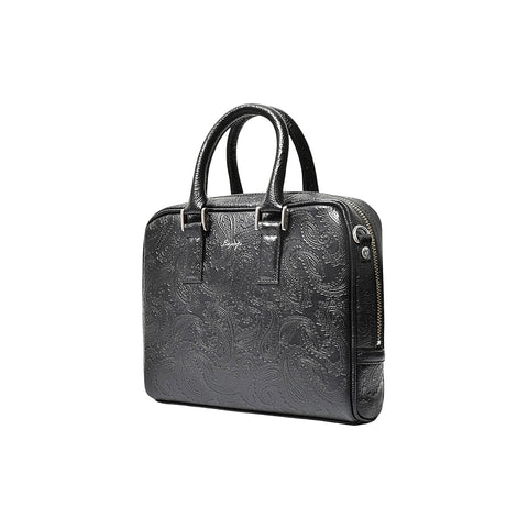 マイクロブリーフケース（BG-862508-08）ペイズリーブラック