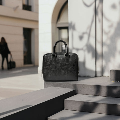 マイクロブリーフケース（BG-862508-08）ペイズリーブラック