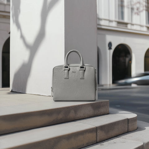 マイクロブリーフケース（BG-862508-09）ペイズリーグレー