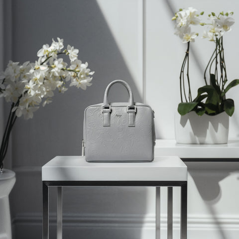 マイクロブリーフケース（BG-862508-09）ペイズリーグレー