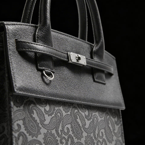 予約：カバードブリーフケース（BG-882602-05）ペイズリーオフブラック