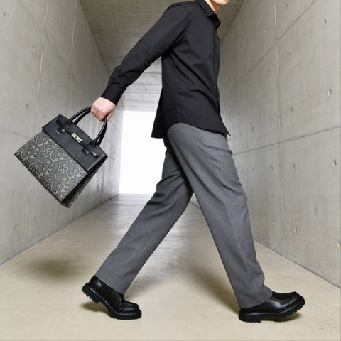 予約：カバードブリーフケース（BG-882602-05）ペイズリーオフブラック