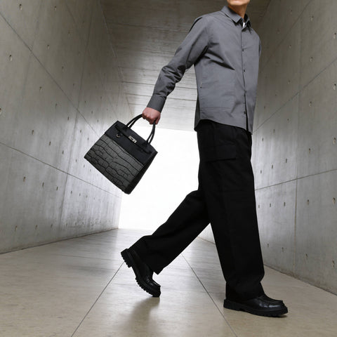 予約：カバードブリーフケース（BG-882602-05）ペイズリーオフブラック