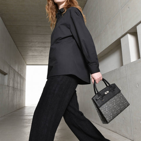 予約：カバードブリーフケース（BG-882602-05）ペイズリーオフブラック