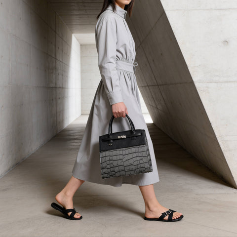 予約：カバードブリーフケース（BG-882603-11）オフブラック