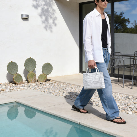 予約：マイクロトート（BG-91-11-2603-08）ホワイトグレー