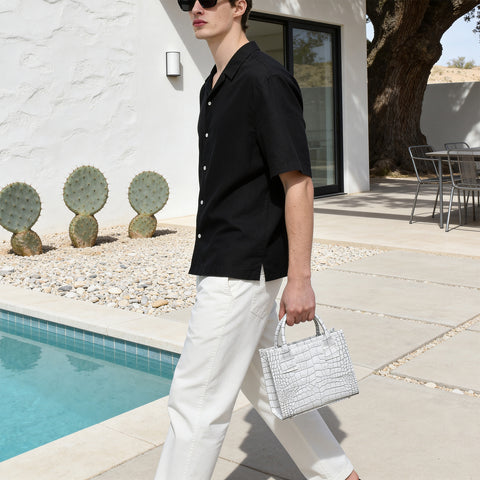 予約：マイクロトート（BG-91-11-2603-08）ホワイトグレー