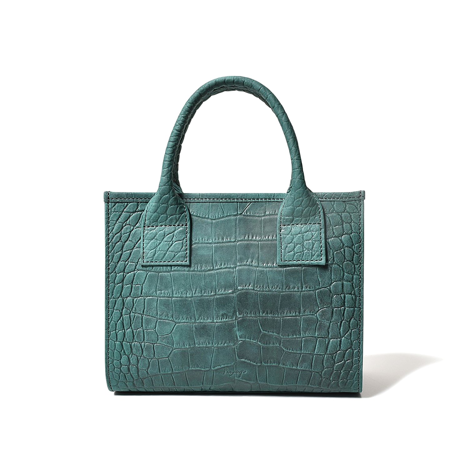 本革　ミニトートバッグ クロコ型押し　国産牛革 BajoLugo バジョルゴ BajoLugo | Kobe-shi Hyogo