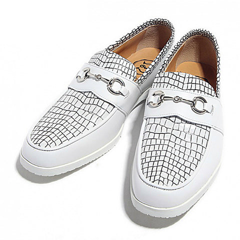 Bit Loafers (No-2-6-2003-46) White Line Black