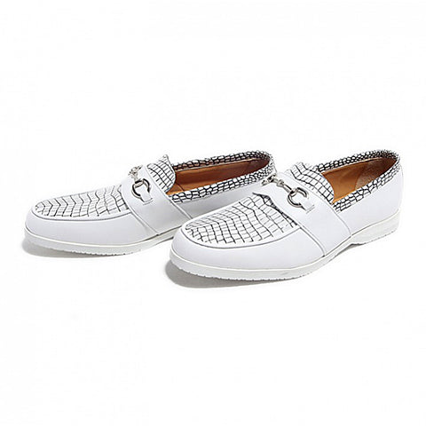 Bit Loafers (No-2-6-2003-46) White Line Black