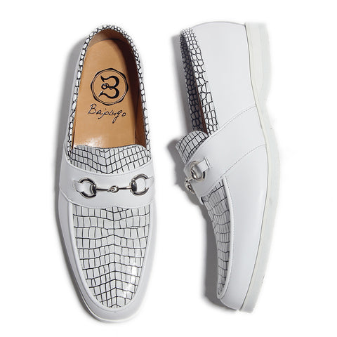 Bit Loafers (No-2-6-2003-46) White Line Black