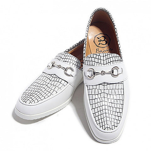 Bit Loafers (No-2-6-2003-46) White Line Black