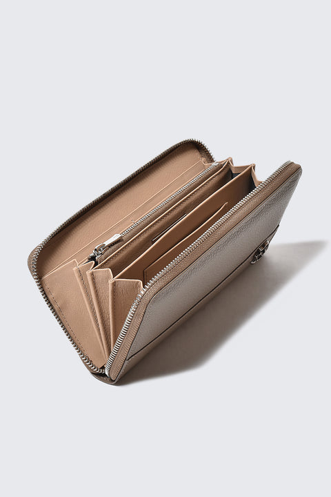 コンビレザーラウンドウォレット(WT-042302-12)アッシュ