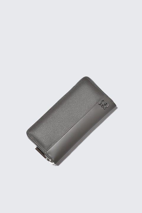 コンビレザーラウンドウォレット(WT-042302-13)ダークグレー