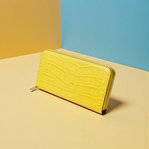 ラウンドウォレット（WT-122511-02）イエロー