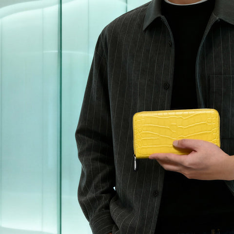 ラウンドウォレット（WT-122511-02）イエロー