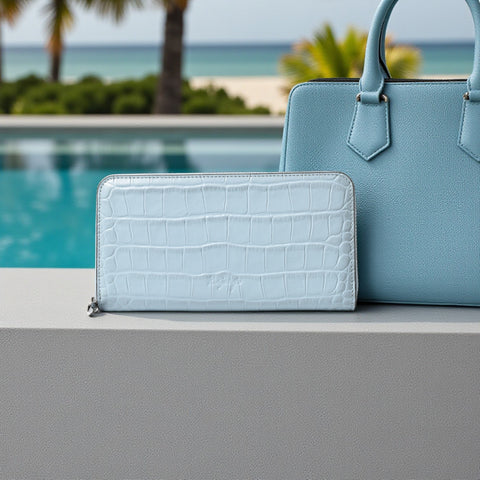 ラウンドウォレット（WT-122511-04）ベイビーブルー