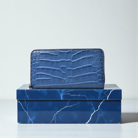 ラウンドウォレット（WT-122511-05）ネイビーブルー