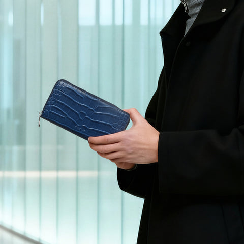 ラウンドウォレット（WT-122511-05）ネイビーブルー