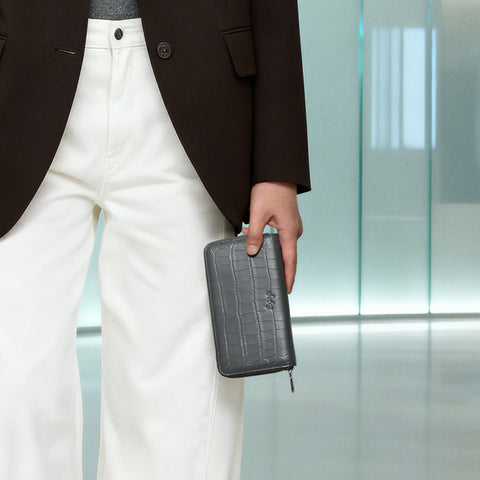 ラウンドウォレット（WT-122511-06）ダークグレー