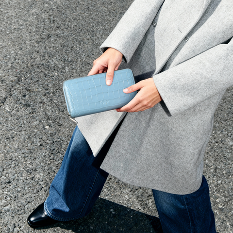 ラウンドウォレット（WT-122511-04）ベイビーブルー