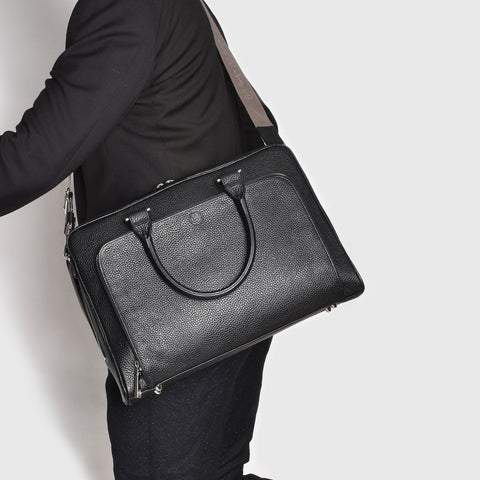 Briefcase Grain Black (BG-501909-02)