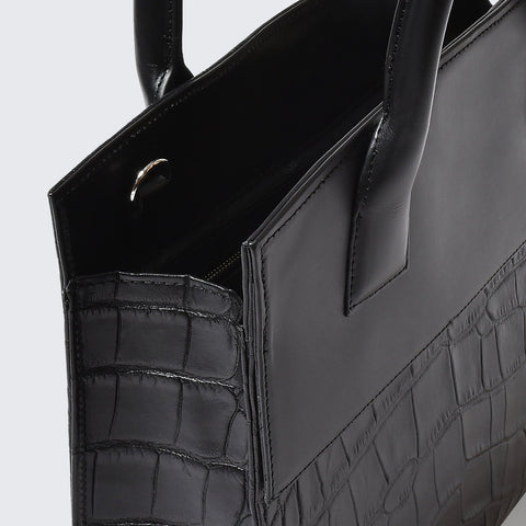 Sold out Briefcase Crocodile x Smooth Embossed Black (BG-882211-01)