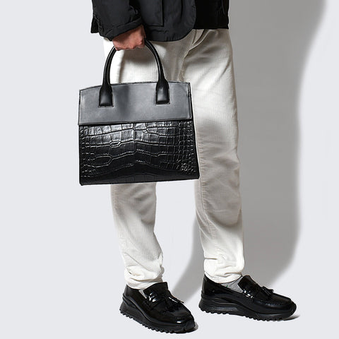 Sold out Briefcase Crocodile x Smooth Embossed Black (BG-882211-01)