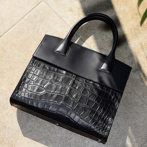 Sold out Briefcase Crocodile x Smooth Embossed Black (BG-882211-01)